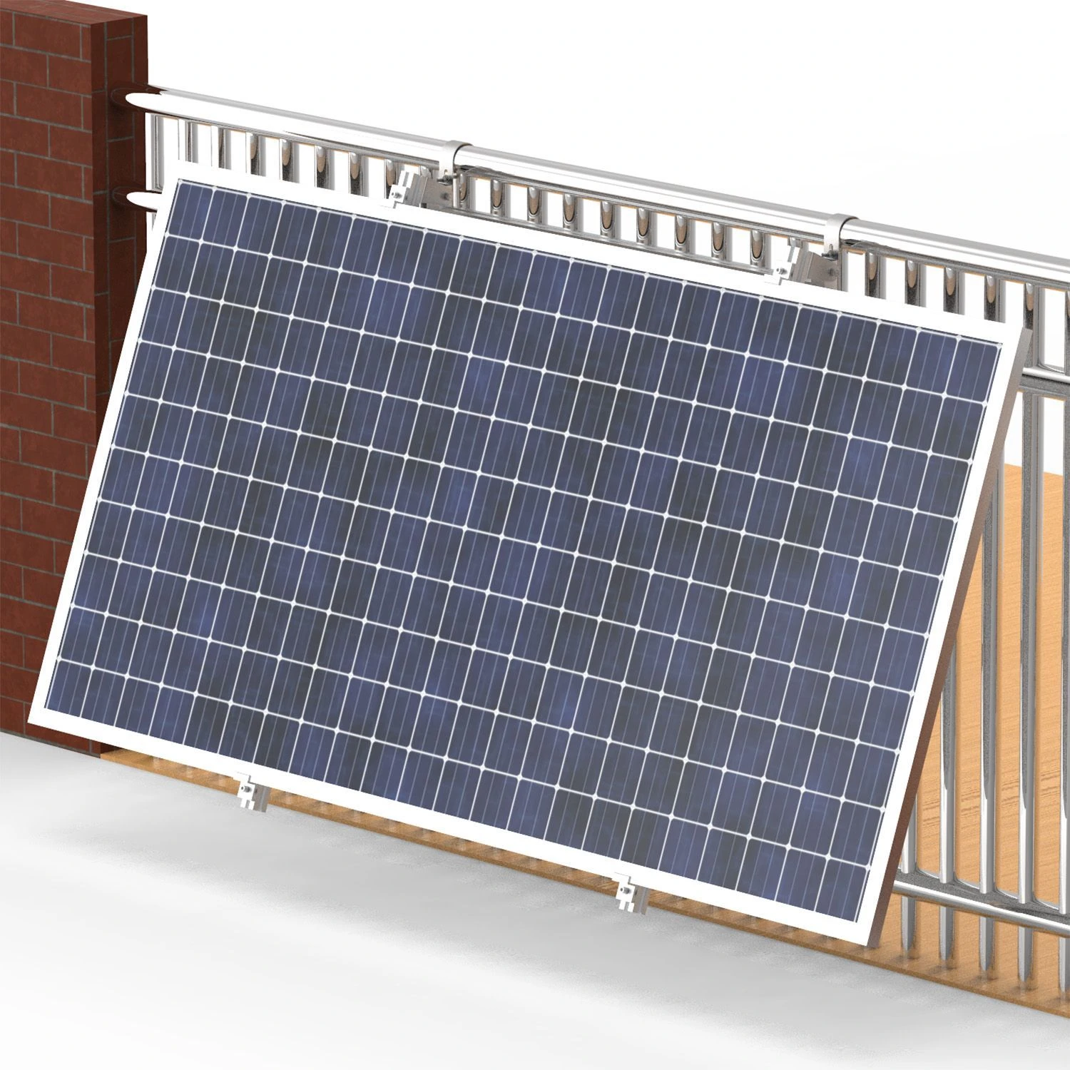Juskys Montageset Balkonkraftwerk - Solarhalterung - Befestigung Photovoltaik Anlage 2 Juskys Montageset Balkonkraftwerk - Solarhalterung - Befestigung Photovoltaik Anlage – Bild 2