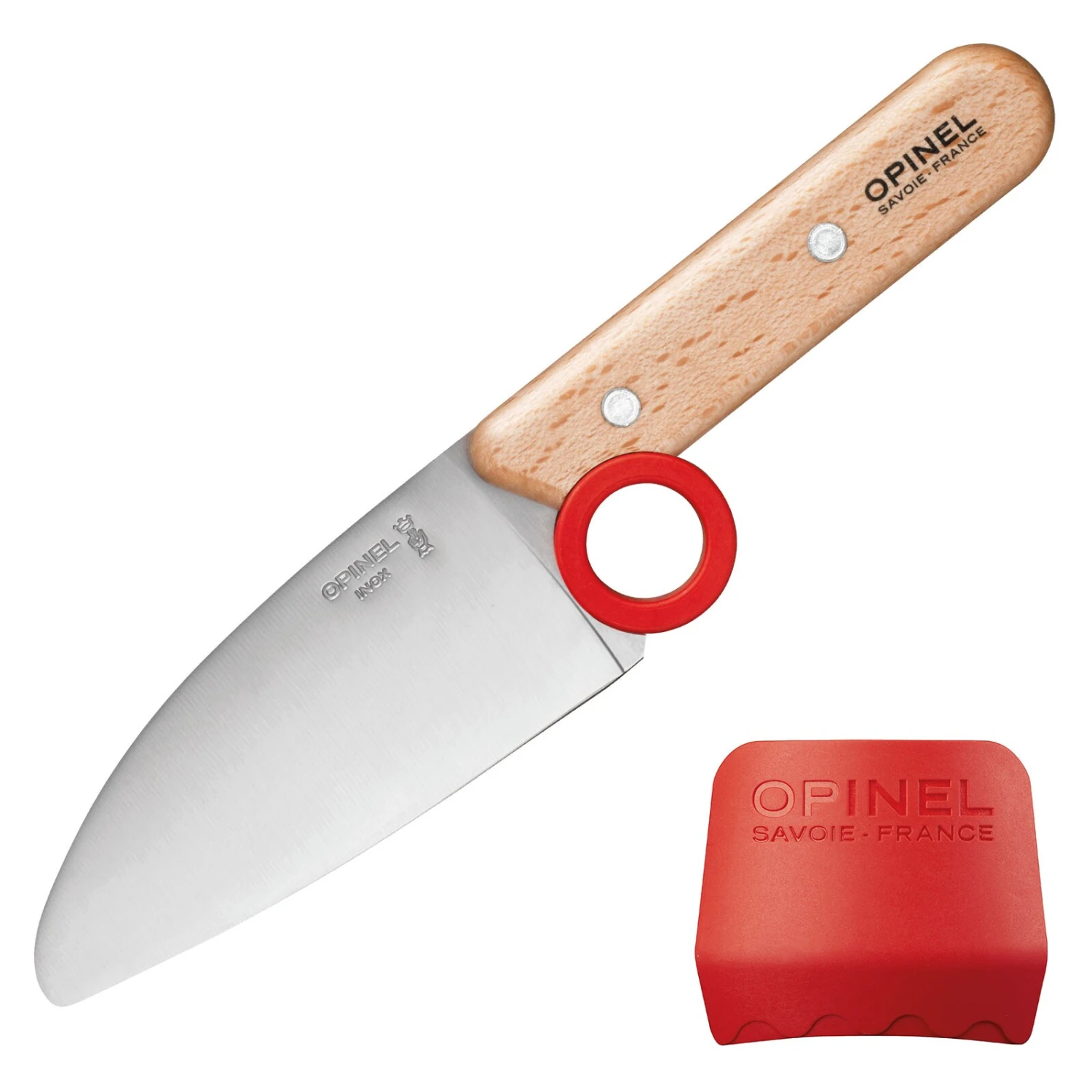 OPINEL Kinder Messer Set Le Petit Chef 2tlg - Kochmesser Küche Fingerschutz Holz 1 OPINEL Kinder Messer Set Le Petit Chef 2tlg - Kochmesser Küche Fingerschutz Holz