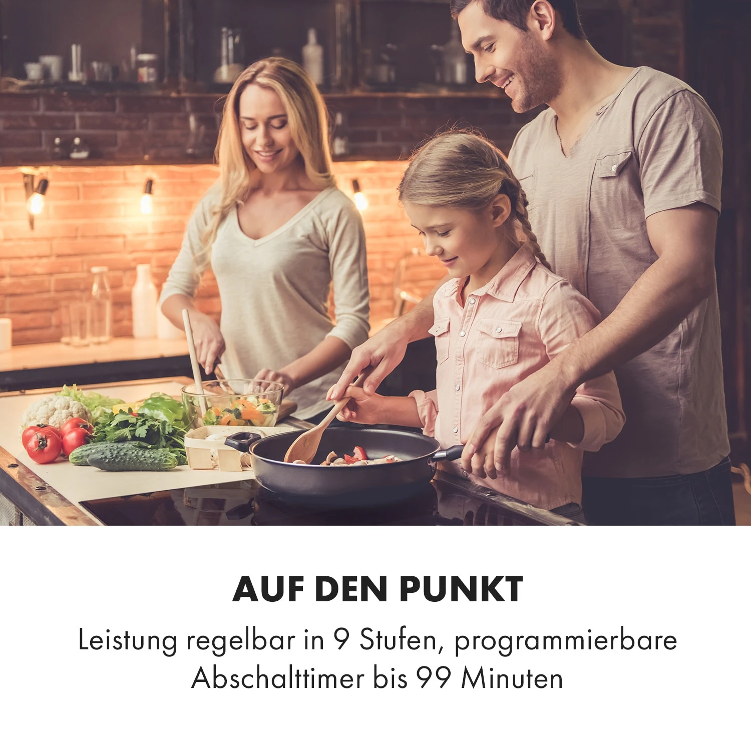 Delicatessa 3 Flex Induktionskochfeld 3 Zonen 6600W Flexzone Schwarz 2 Delicatessa 3 Flex Induktionskochfeld 3 Zonen 6600W Flexzone Schwarz – Bild 2