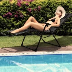 California Dreaming Sonnenliege, Polsterung, Stahlrahmen, Schwarz -Netto 8600359300 12313 prod 003