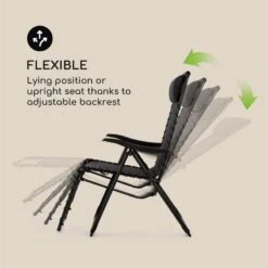 California Dreaming Sonnenliege, Polsterung, Stahlrahmen, Schwarz -Netto 8600359300 12313 prod 005