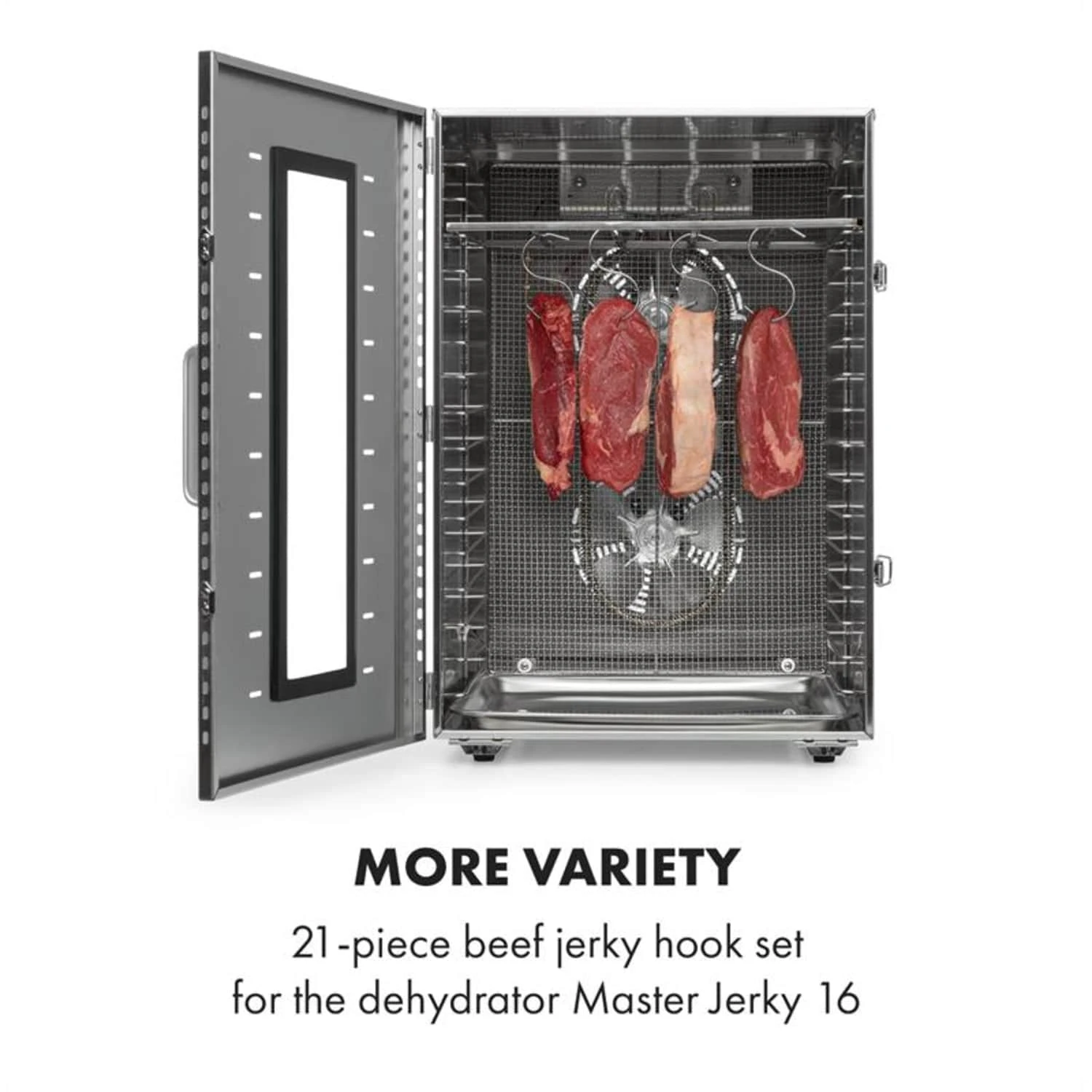 Master Jerky 16 Haken-Set 21-tlg. Rahmen Haken Edelstahl 2 Master Jerky 16 Haken-Set 21-tlg. Rahmen Haken Edelstahl – Bild 2