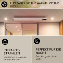 Cosmic Beam Smart 24 Infrarot-Heizstrahler 2400W App-Steuerung Fernbedienung 8 Cosmic Beam Smart 24 Infrarot-Heizstrahler 2400W App-Steuerung Fernbedienung -Netto 8600359300 12879 prod 003