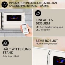Cosmic Beam Smart 24 Infrarot-Heizstrahler 2400W App-Steuerung Fernbedienung 10 Cosmic Beam Smart 24 Infrarot-Heizstrahler 2400W App-Steuerung Fernbedienung -Netto 8600359300 12879 prod 005