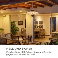 Heizsporn Deckenheizstrahler 60,5 Cm (Ø) LED-Lampe Fernbedienung 9 Heizsporn Deckenheizstrahler 60,5 Cm (Ø) LED-Lampe Fernbedienung -Netto 8600359300 3497 prod 004