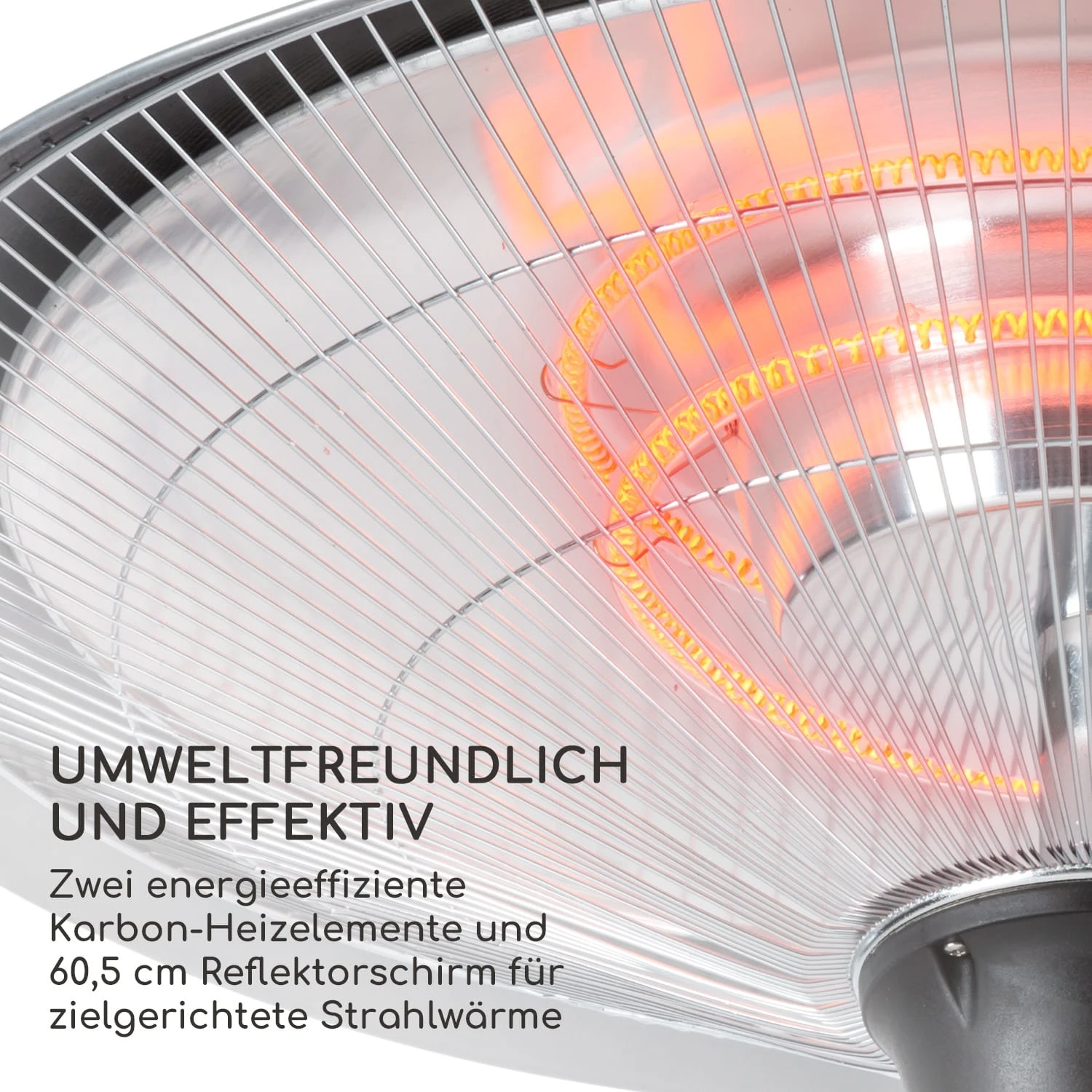Heizsporn Deckenheizstrahler 60,5 Cm (Ø) LED-Lampe Fernbedienung 5 Heizsporn Deckenheizstrahler 60,5 Cm (Ø) LED-Lampe Fernbedienung – Bild 5