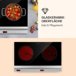 MisterCook Duo Kochplatte Infrarot 3000W 90-650°C Abschalttimer 8 MisterCook Duo Kochplatte Infrarot 3000W 90-650°C Abschalttimer -Netto 8600359300 4954 prod 003