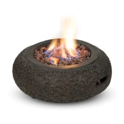 El Hierro Gas-Feuerschale Heizleistung: 31.700BTU/9,3kW Dunkelgrau