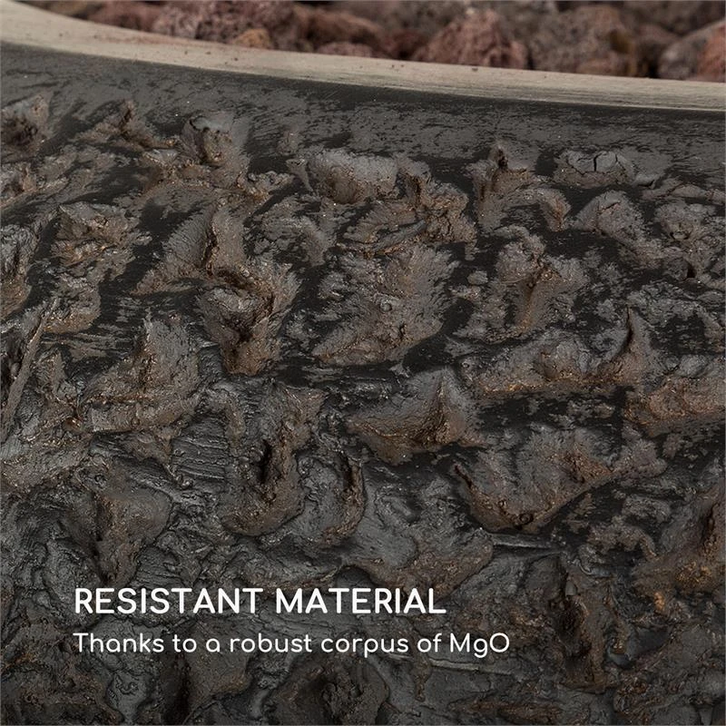 El Hierro Gas-Feuerschale Heizleistung: 31.700BTU/9,3kW Dunkelgrau 5 El Hierro Gas-Feuerschale Heizleistung: 31.700BTU/9,3kW Dunkelgrau – Bild 5