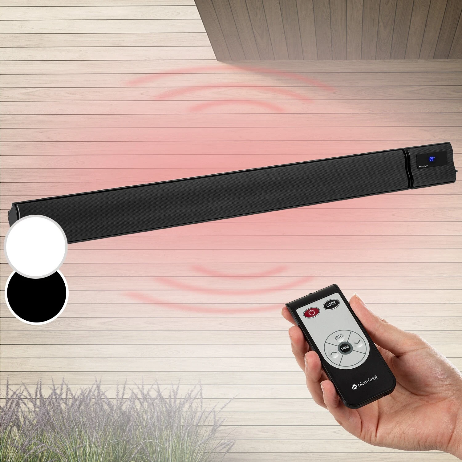 Cosmic Beam Plus XXL Infrarot-Heizstrahler 3000W IP44 Fernbedienung 1 Cosmic Beam Plus XXL Infrarot-Heizstrahler 3000W IP44 Fernbedienung