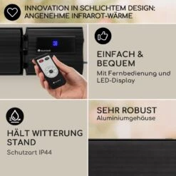 Cosmic Beam Plus XXL Infrarot-Heizstrahler 3000W IP44 Fernbedienung 11 Cosmic Beam Plus XXL Infrarot-Heizstrahler 3000W IP44 Fernbedienung -Netto 8600359300 9650 prod 006