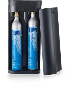 SODAPOP Wassersprudler Harold, Silber/weiß, 2x Glaskaraffen, 1x PET Flasche, CO2 Zylinder 5 SODAPOP Wassersprudler Harold, Silber/weiß, 2x Glaskaraffen, 1x PET Flasche, CO2 Zylinder -Netto 8600364500 M806723 prod 003