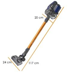 KESSER® 2in1 Zyklon Akku Staubsauger Handstaubsauger | Beutel- Kabelloser | Betriebszeit Bis 55 Min | Elektrobürste | Lithium-Ionen Akku | Decken- Bodenreinigung, | Wandhalterung | -Netto 8600364700 19495 prod 006