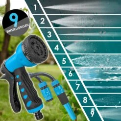 KESSER® Schlauchtrommel Schlauchaufroller Wasser | Multi-Handbrause | 180° Schwenkbar | Aufwickelstopper | Wandhalterung | Wand-Schlauchbox | Wasserschlauchtrommel | Gartenschlauch | 10 KESSER® Schlauchtrommel Schlauchaufroller Wasser | Multi-Handbrause | 180° Schwenkbar | Aufwickelstopper | Wandhalterung | Wand-Schlauchbox | Wasserschlauchtrommel | Gartenschlauch | -Netto 8600364700 19720 prod 005