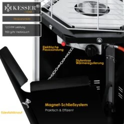 KESSER® Heizstrahler Pyramide Für Terrasse Terrassenheizer Gas 12,5 KW Gasheizstrahler Gasheizer , Wärmestrahler, Heizgerät, Inkl. Schutzhülle , Mit Gasschlauch Druckminderer , Wärmeabzug Edelstahl 10 KESSER® Heizstrahler Pyramide Für Terrasse Terrassenheizer Gas 12,5 KW Gasheizstrahler Gasheizer , Wärmestrahler, Heizgerät, Inkl. Schutzhülle , Mit Gasschlauch Druckminderer , Wärmeabzug Edelstahl -Netto 8600364700 21125 prod 005