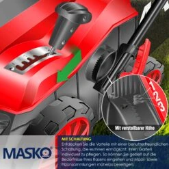 MASKO® - Elektro 2in1 Vertikutierer Rasenlüfter 1800 Watt 40cm Arbeitsbreite 55L Fangkorb Inkl. Lüfterwalze Lüfter Moosentferner, 5-stufige Arbeitstiefe Einstellbar , Höhenverstellbarer Holm 10 MASKO® - Elektro 2in1 Vertikutierer Rasenlüfter 1800 Watt 40cm Arbeitsbreite 55L Fangkorb Inkl. Lüfterwalze Lüfter Moosentferner, 5-stufige Arbeitstiefe Einstellbar , Höhenverstellbarer Holm -Netto 8600364700 21805 prod 005