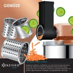 KESSER® 3 In 1 Universal Küchenmaschine K-KM 3000 Mit Fleischwolf Knetmaschine Multifuntionale Rührmaschine 5,5L Schüssel Mit 3 Rührwerkzeuge 1,5L Entsafter Wurst Set Pasta & Plätzchenformen 9 KESSER® 3 In 1 Universal Küchenmaschine K-KM 3000 Mit Fleischwolf Knetmaschine Multifuntionale Rührmaschine 5,5L Schüssel Mit 3 Rührwerkzeuge 1,5L Entsafter Wurst Set Pasta & Plätzchenformen -Netto 8600364700 22474 prod 004