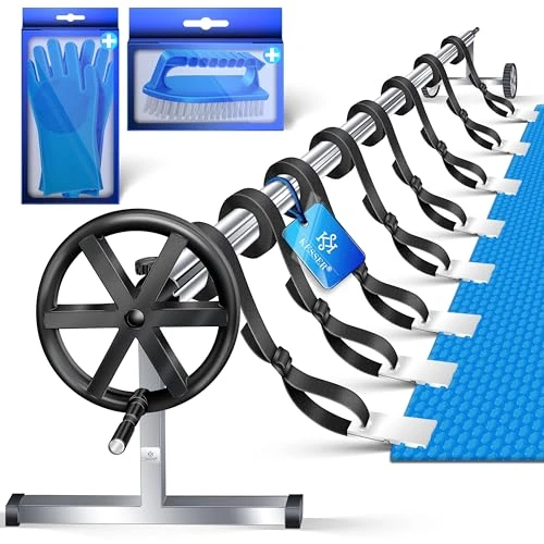 KESSER® Pool Aufroller Premium Aufrollsystem 3m - 5,70m | Mit Rädern | Für Solarplane | Mobiles Aufrollvorrichtung Für Poolplane & Abdeckung | Inkl. Bänder | Witterungsbeständiges Material 1 KESSER® Pool Aufroller Premium Aufrollsystem 3m - 5,70m | Mit Rädern | Für Solarplane | Mobiles Aufrollvorrichtung Für Poolplane & Abdeckung | Inkl. Bänder | Witterungsbeständiges Material