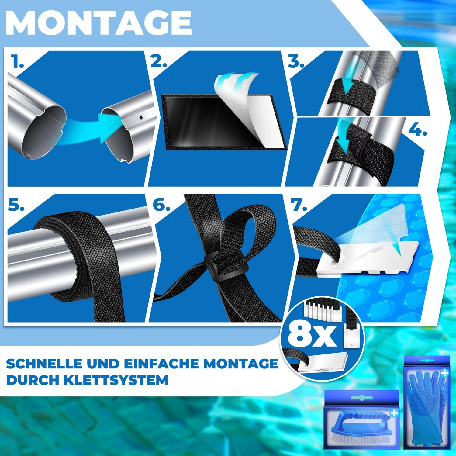 KESSER® Pool Aufroller Premium Aufrollsystem 3m - 5,70m | Mit Rädern | Für Solarplane | Mobiles Aufrollvorrichtung Für Poolplane & Abdeckung | Inkl. Bänder | Witterungsbeständiges Material 5 KESSER® Pool Aufroller Premium Aufrollsystem 3m - 5,70m | Mit Rädern | Für Solarplane | Mobiles Aufrollvorrichtung Für Poolplane & Abdeckung | Inkl. Bänder | Witterungsbeständiges Material – Bild 5