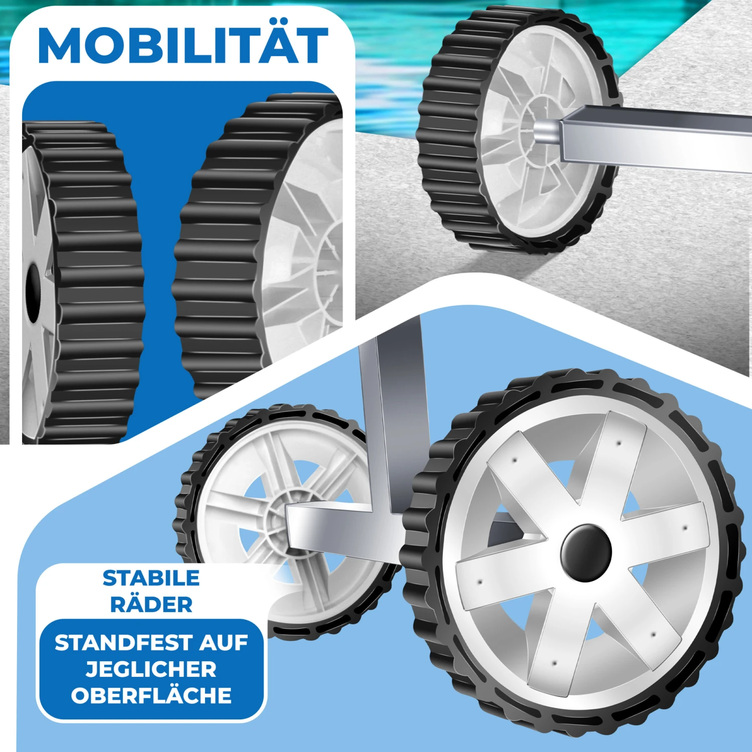 KESSER® Pool Aufroller Premium Aufrollsystem 3m - 5,70m | Mit Rädern | Für Solarplane | Mobiles Aufrollvorrichtung Für Poolplane & Abdeckung | Inkl. Bänder | Witterungsbeständiges Material 6 KESSER® Pool Aufroller Premium Aufrollsystem 3m - 5,70m | Mit Rädern | Für Solarplane | Mobiles Aufrollvorrichtung Für Poolplane & Abdeckung | Inkl. Bänder | Witterungsbeständiges Material – Bild 6