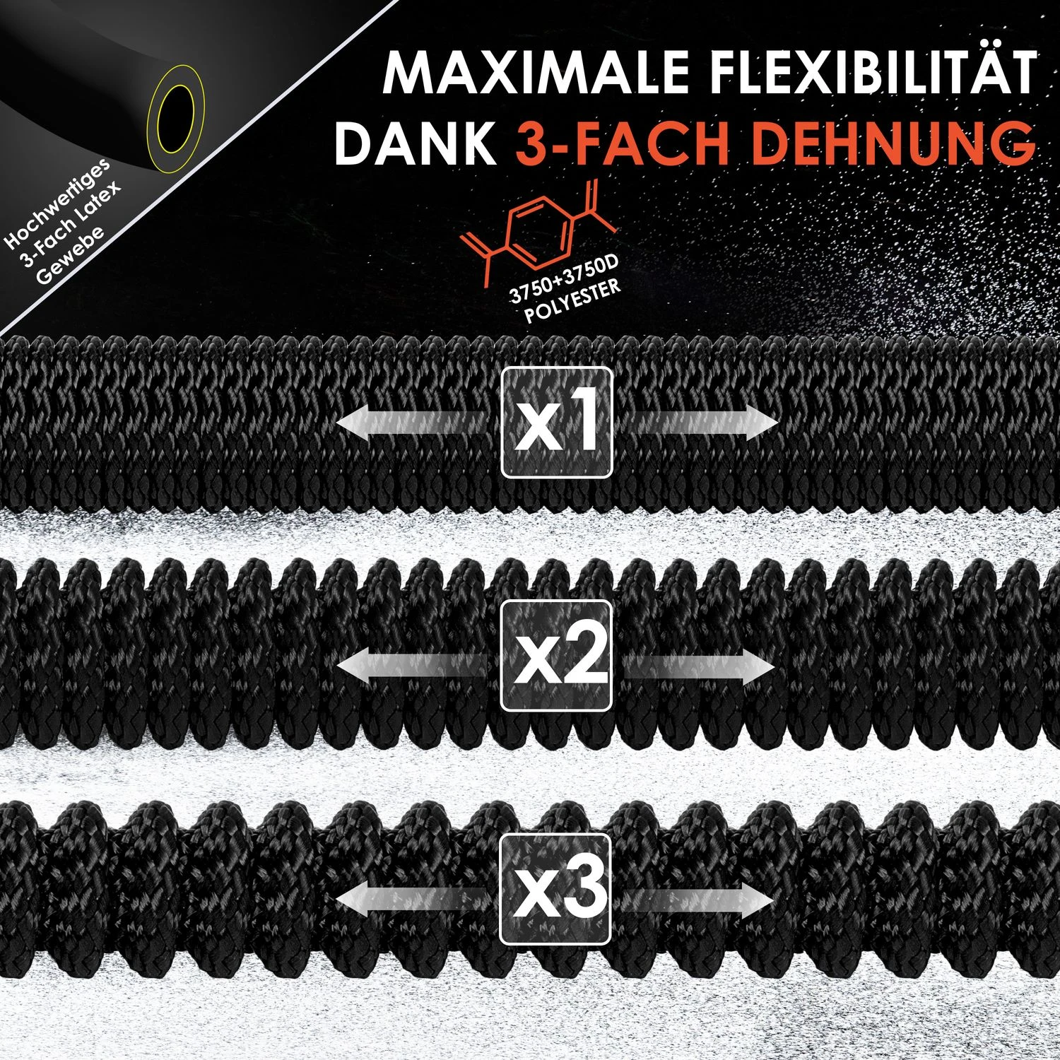 KESSER® Premium Gartenschlauch Flexibler Wasserschlauch Dehnbarer Flexischlauch 3 KESSER® Premium Gartenschlauch Flexibler Wasserschlauch Dehnbarer Flexischlauch – Bild 3