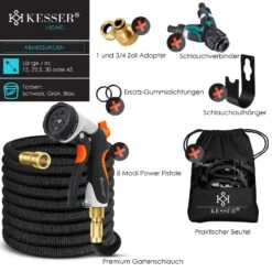 KESSER® Premium Gartenschlauch Flexibler Wasserschlauch Dehnbarer Flexischlauch 10 KESSER® Premium Gartenschlauch Flexibler Wasserschlauch Dehnbarer Flexischlauch -Netto 8600364700 23520 prod 005
