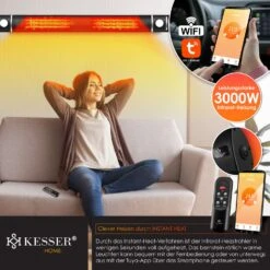 KESSER® Infrarot Heizstrahler 3000W IR-Gastro-Bar Inkl. LED Licht Terrassenstrahler Mit WiFi & Fernbedienung Inkl. Schutzhülle Infrarotstrahler Quarzstrahler Terrassenheizer Wand-Heizstrahler 11 KESSER® Infrarot Heizstrahler 3000W IR-Gastro-Bar Inkl. LED Licht Terrassenstrahler Mit WiFi & Fernbedienung Inkl. Schutzhülle Infrarotstrahler Quarzstrahler Terrassenheizer Wand-Heizstrahler -Netto 8600364700 24172 prod 006