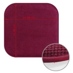 Komfortable & Praktische Gel-Kissen 40x40 - Stuhlkissen Mit Modernem Memory-Schaumstoff - Gepolsterte Sitzkissen Out- Und Indoor Gartenkissen Stuhlauflage Rutschfest -Netto 8600366200 11933 prod 006