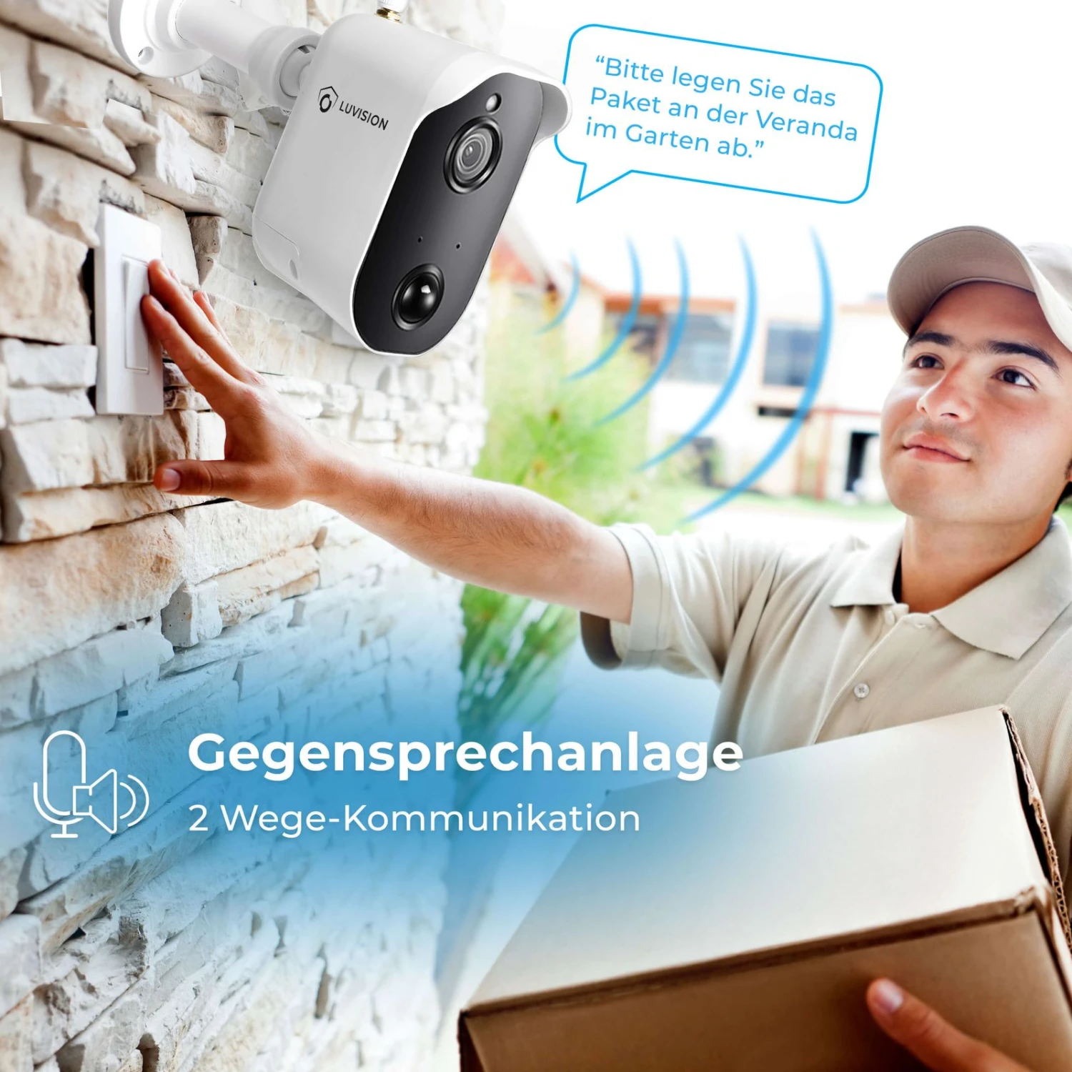 LUVISION Akku Funk Video Überwachungssystem Mit Batterie PIR Mikrofon Gegensprechfunktion Solar Flutlicht Kompatibel 2 LUVISION Akku Funk Video Überwachungssystem Mit Batterie PIR Mikrofon Gegensprechfunktion Solar Flutlicht Kompatibel – Bild 2